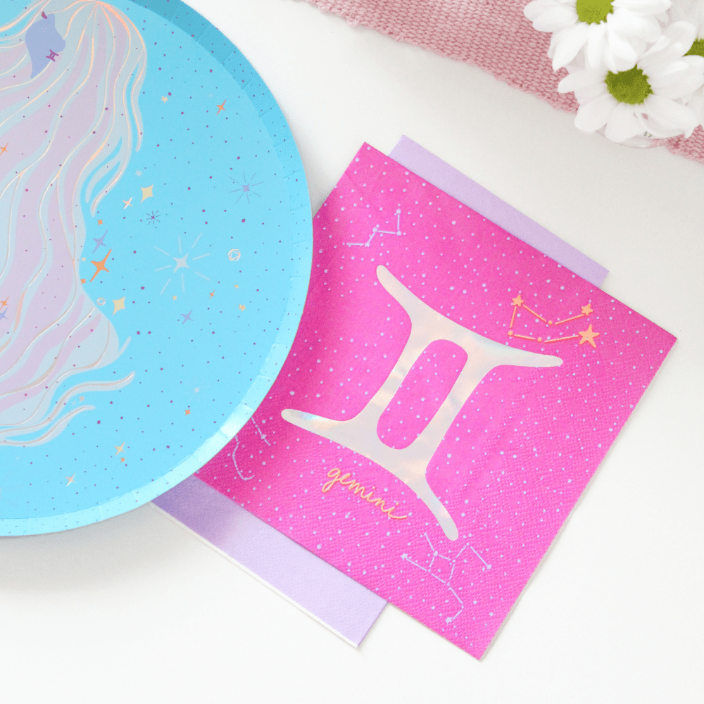 Zodiac Gemini Large Napkins, Jollity & Co