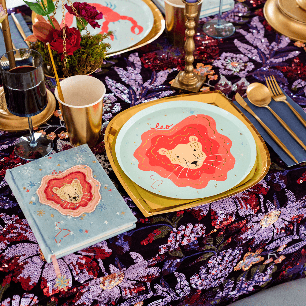 Zodiac Leo Dinner Plates, Jollity & Co