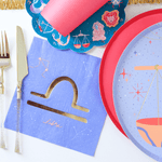 Zodiac Libra Large Napkins, Jollity & Co