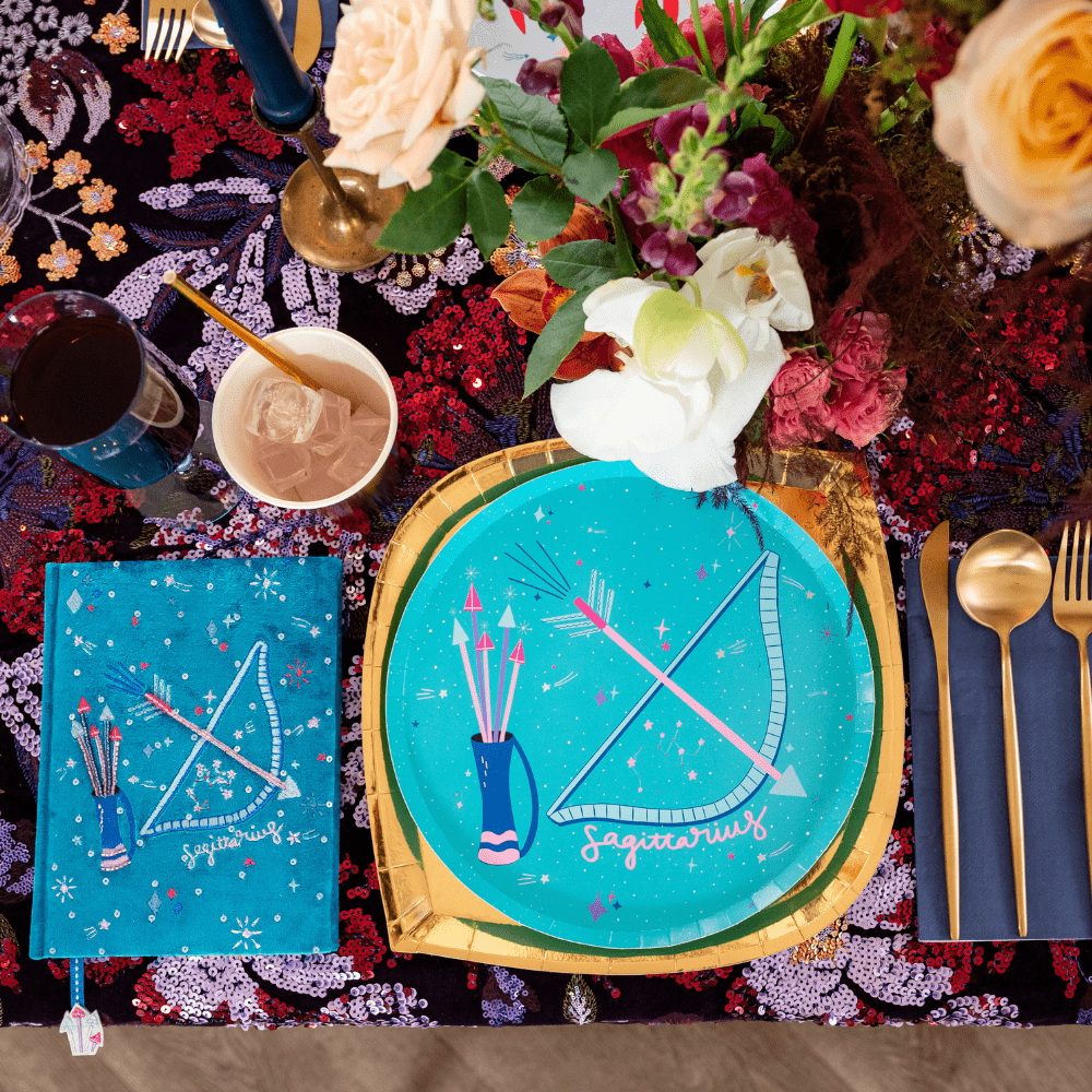 Zodiac Sagittarius Dinner Plates, Jollity & Co
