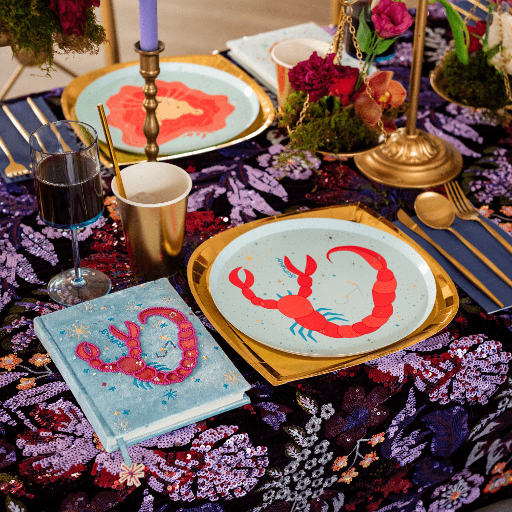 Zodiac Scorpio Dinner Plates, Jollity & Co