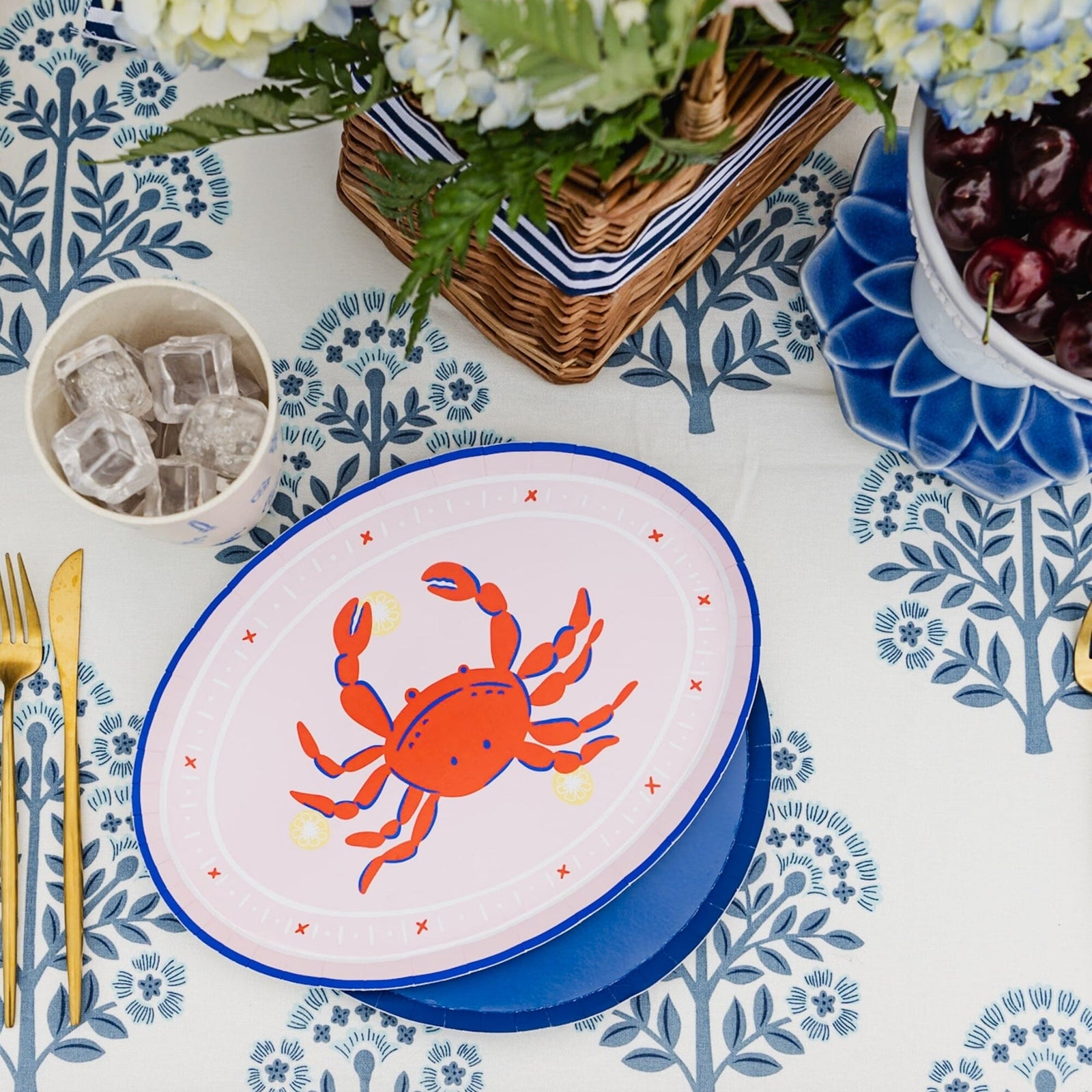 Le Dinner Crab Platter Plates