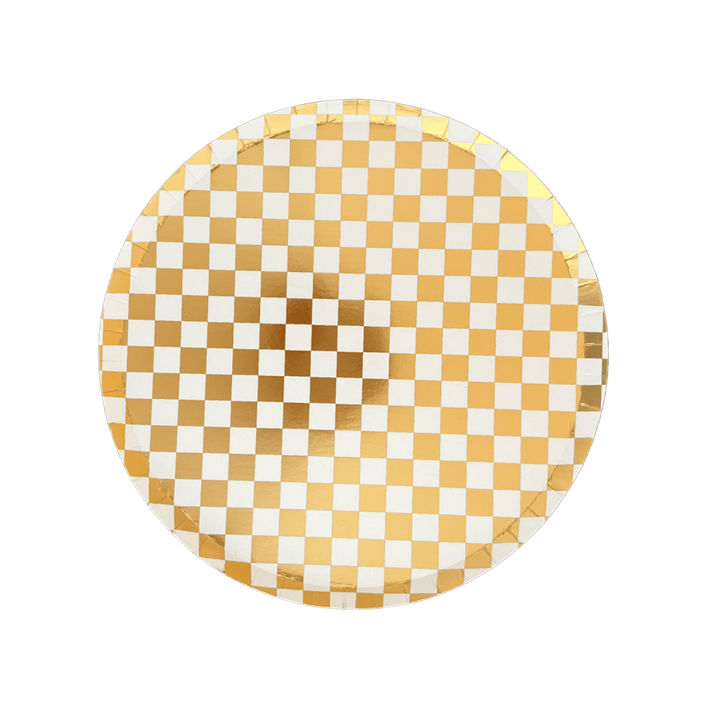 Check It! Gold Clash Dessert Plates