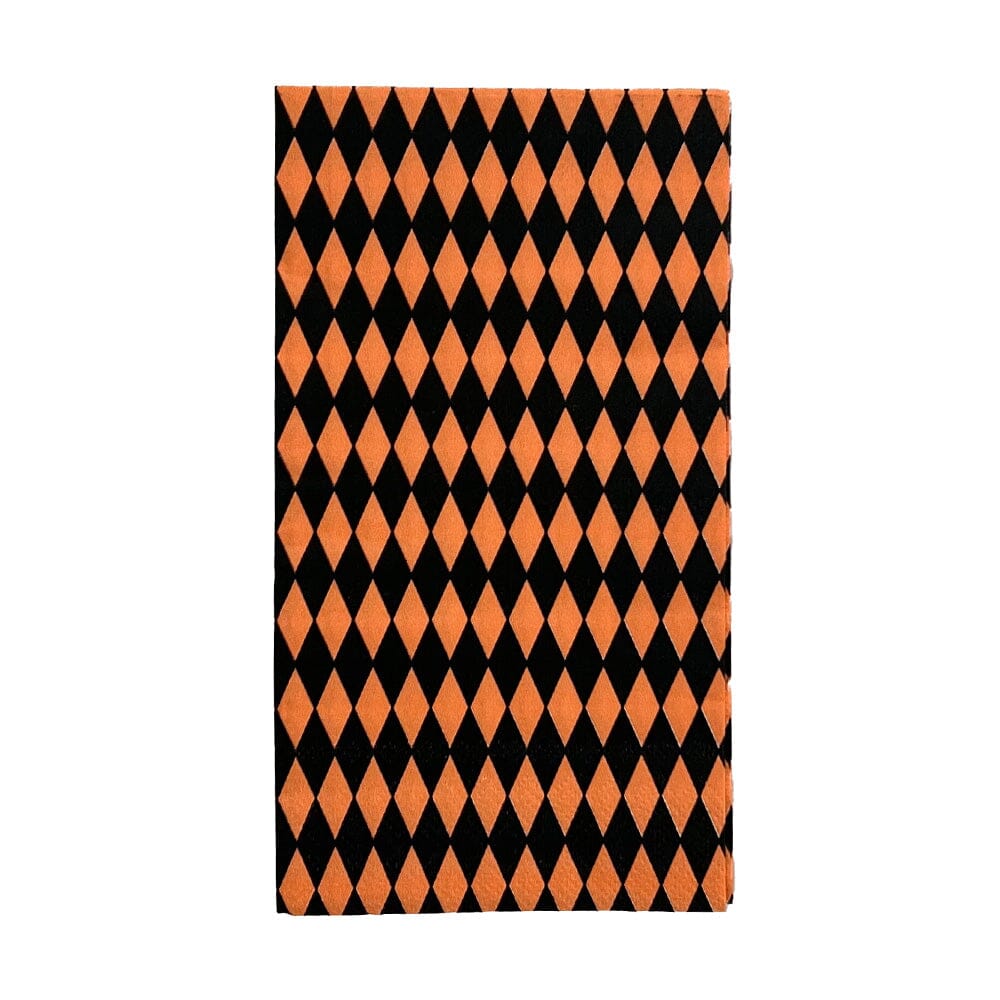 Jollity & Co. Checked Halloween Guest Napkin