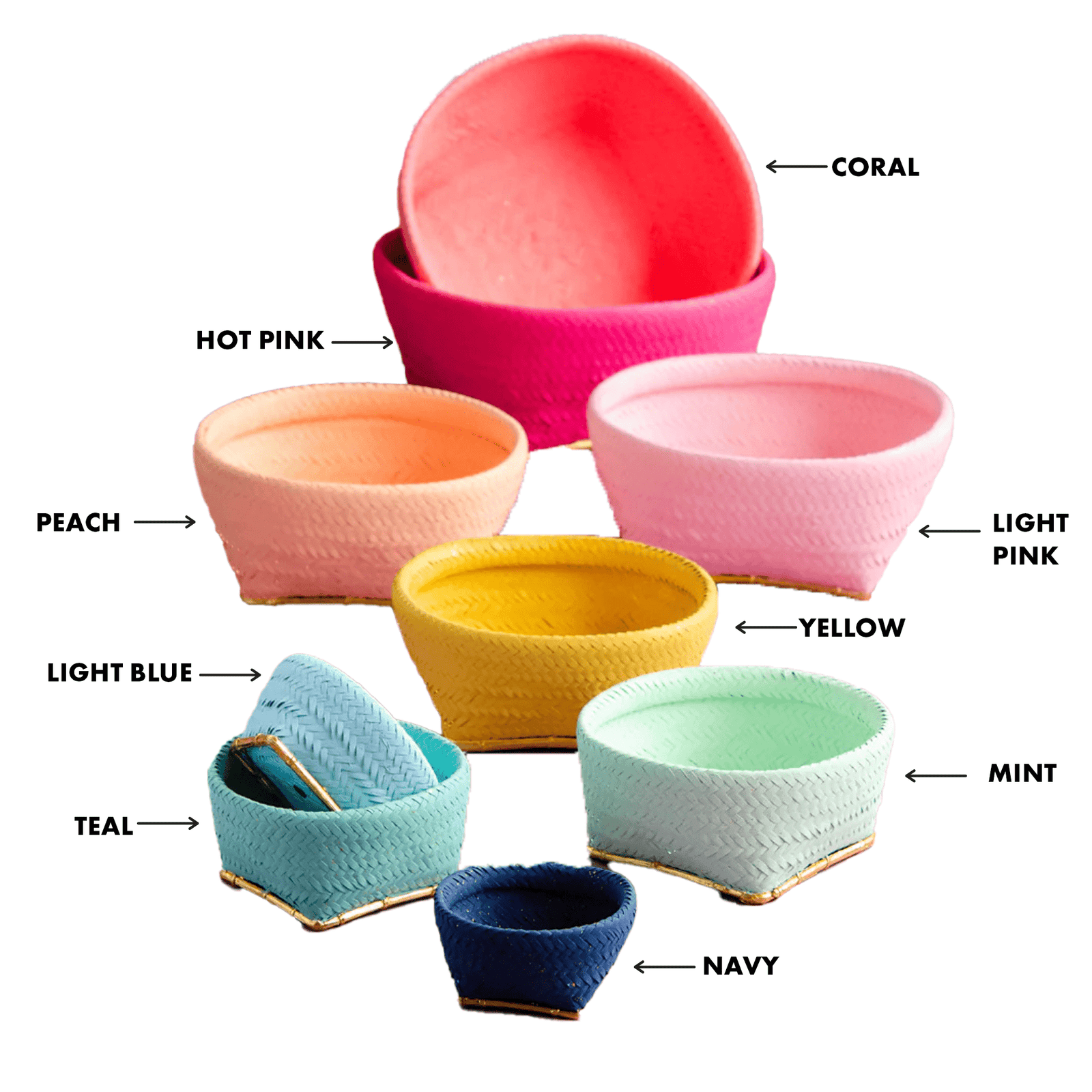 Rainbow Basket - 9 Color Options, Shopsweetluluss