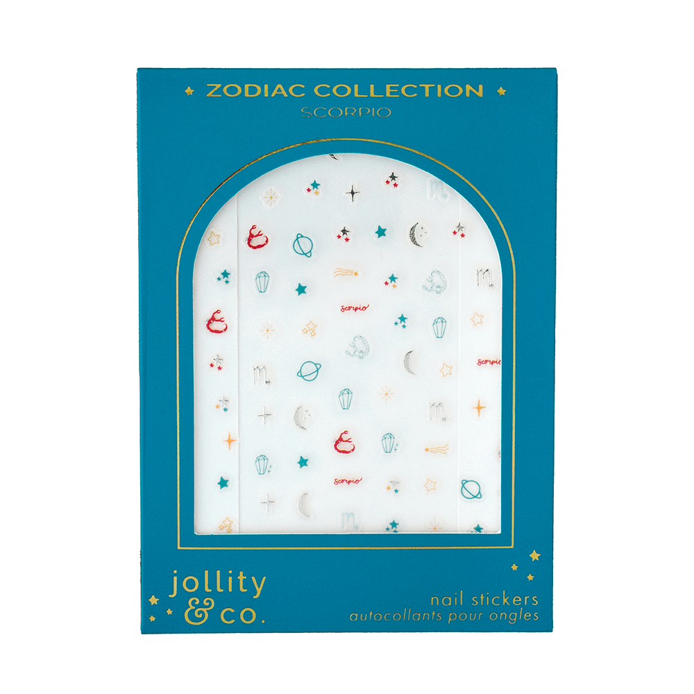 Zodiac Scorpio Nail Stickers, Jollity & Co
