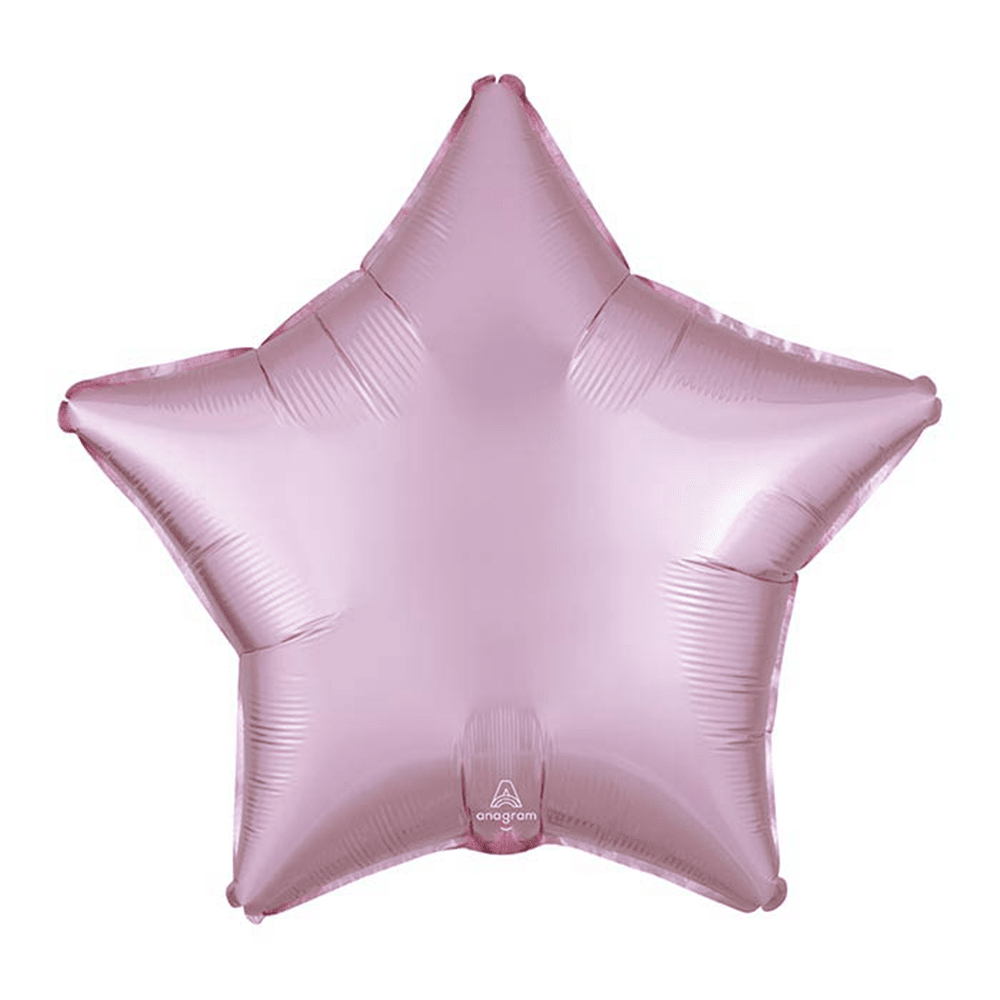 19" Satin Luxe Pastel Pink Foil Star, Shopsweetluluss