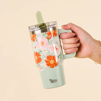 20oz Lifestyle Flip Straw Tumbler - Bouquet Beauty Sage, Shopsweetluluss