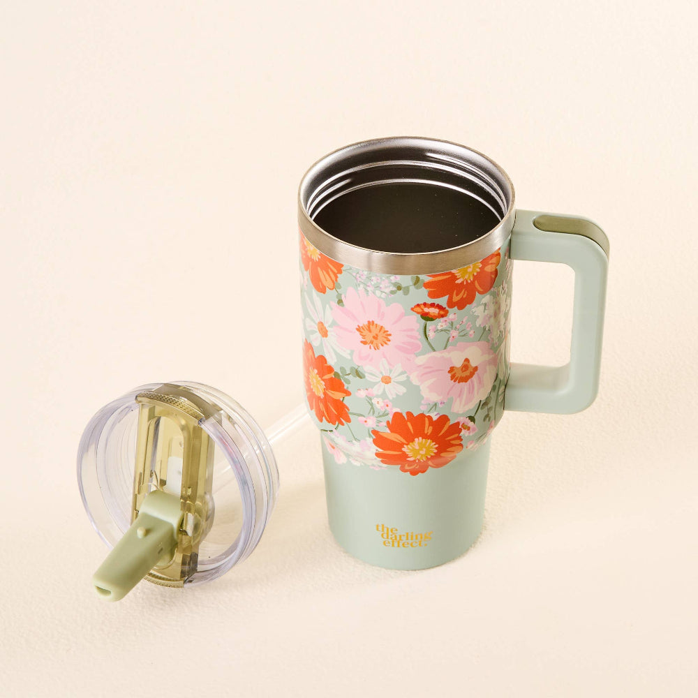 20oz Lifestyle Flip Straw Tumbler - Bouquet Beauty Sage, Shopsweetluluss
