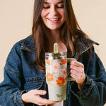 20oz Lifestyle Flip Straw Tumbler - Bouquet Beauty Sage, Shopsweetluluss