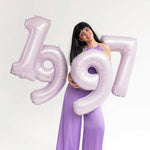 28" Number Balloon, Lavender - 10 Style Options, Shopsweetluluss