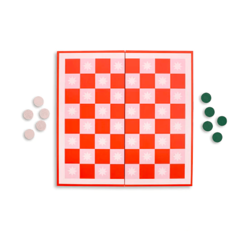 Game Night! 2-in-1 Checkers & Backgammon Board - Shopsweetluluss