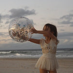 SunnyLife 3D Inflatable Beach Ball - Cotton Candy Glitter, Shopsweetluluss