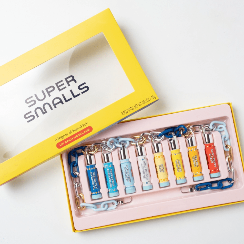 8 Nights of Hanukkah Lip Balm Necklace, Shopsweetluluss