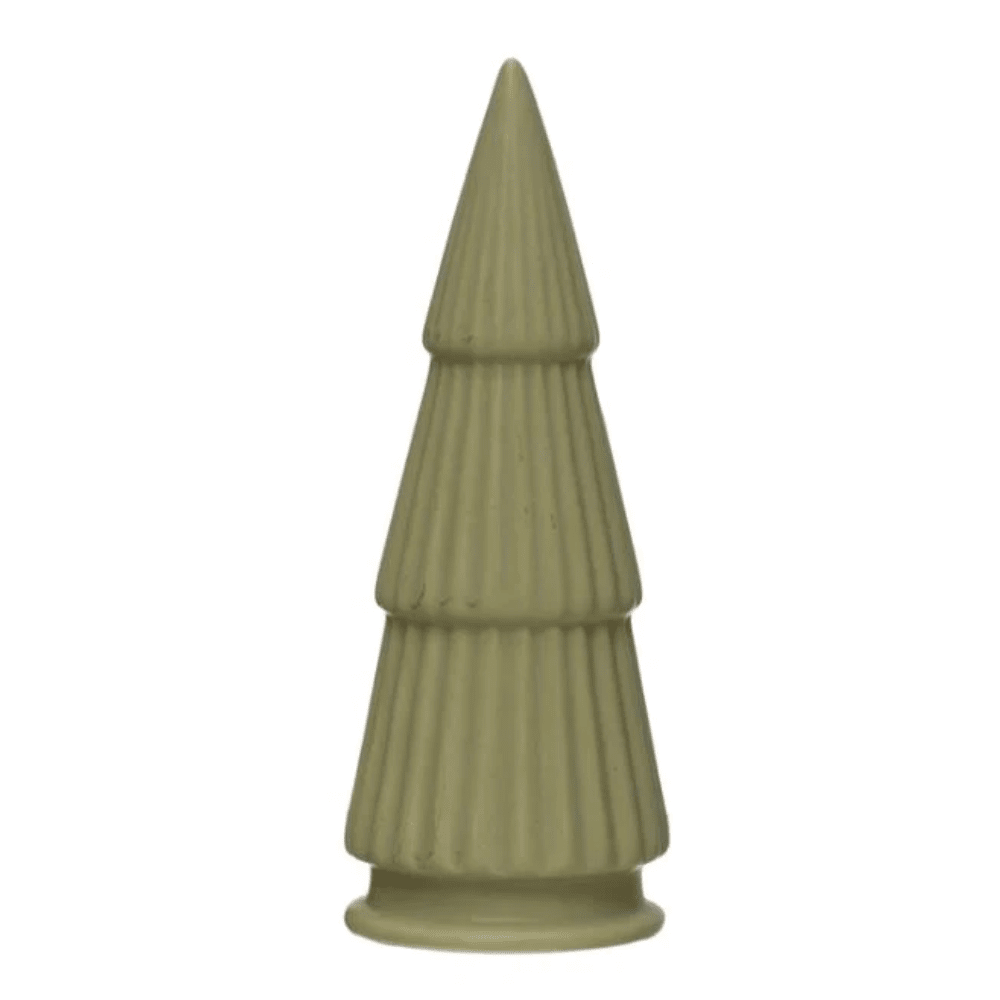 8-1/4" Stoneware Tree, Matte Finish, Light Green or Dark Green - Shopsweetluluss