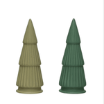 8-1/4" Stoneware Tree, Matte Finish, Light Green or Dark Green - Shopsweetluluss