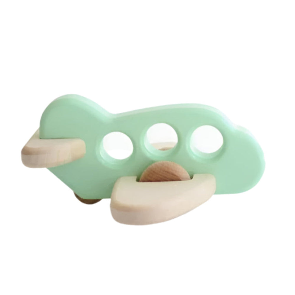Airplane Wood Toy - Mint, Shopsweetluluss