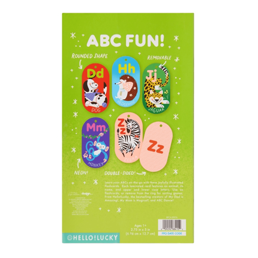 Amazing Animal ABC Flash Cards, Shopsweetluluss