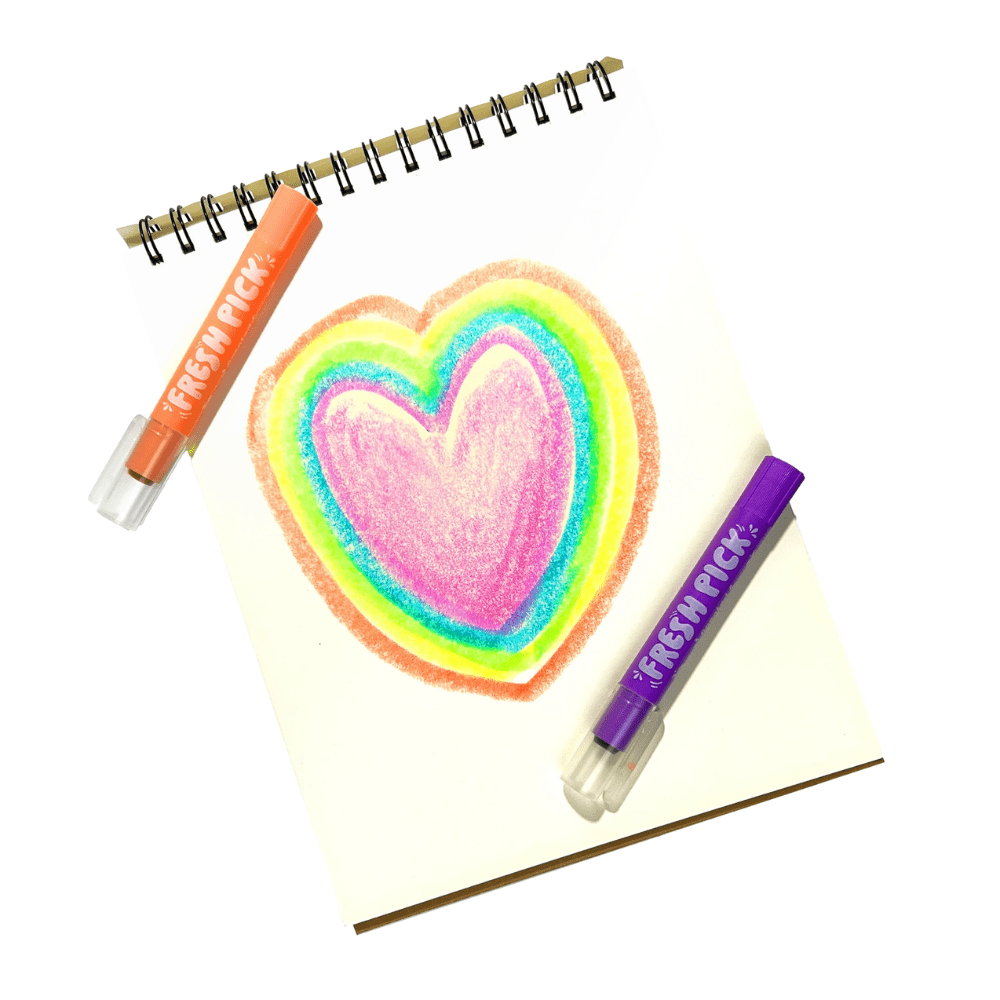Fresh Pick Apple Scented Gel Crayons - Set of 6, Shopsweetluluss