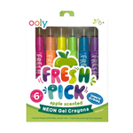 Fresh Pick Apple Scented Gel Crayons - Set of 6, Shopsweetluluss