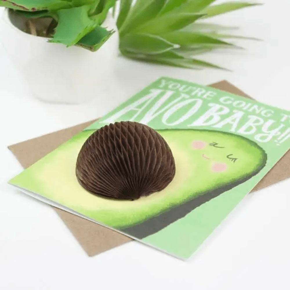 Pop-Up Avo Baby - Pregnancy/Baby Card - Shopsweetluluss