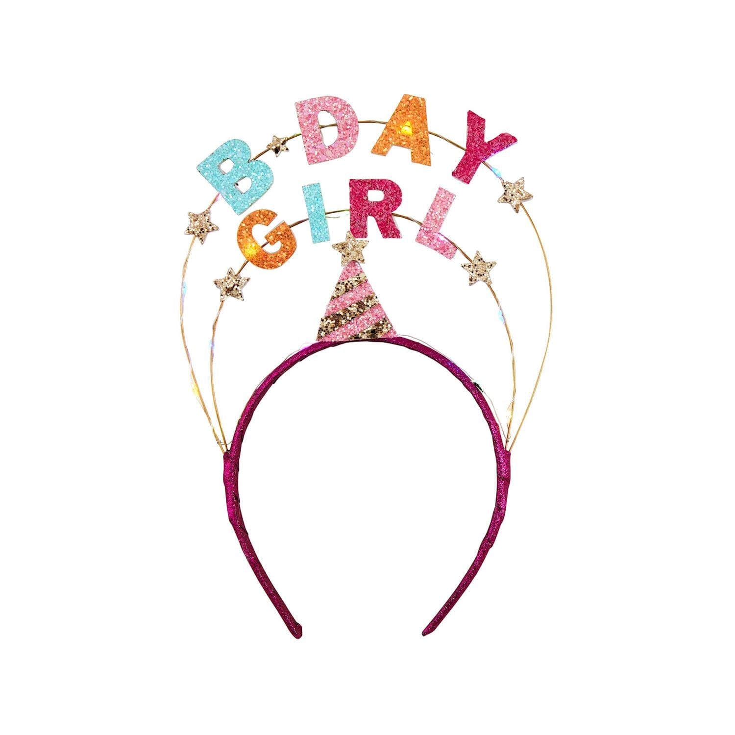 Light Up Headband - B-Day Girl, Shopsweetluluss