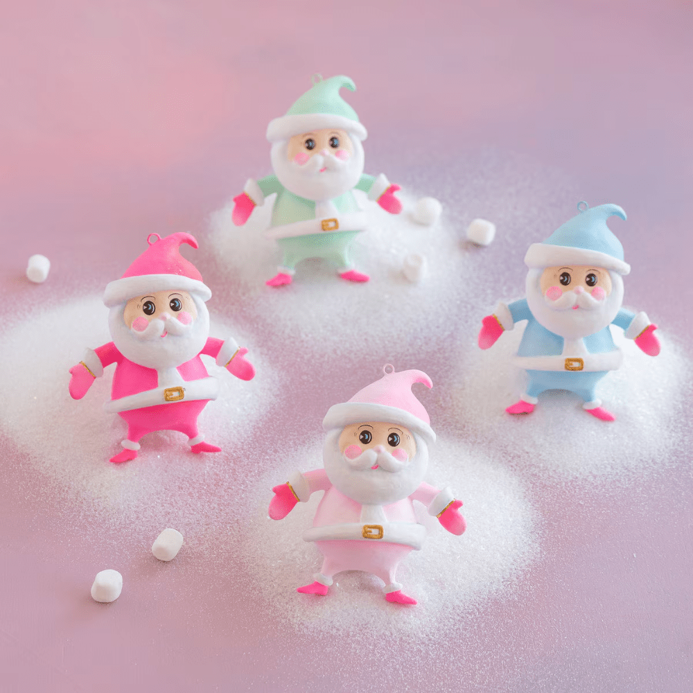 Rainbow Baby Papa Noel Ornament - 4 Color Options, Shopsweetluluss