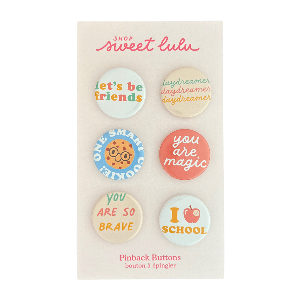 Back to School Button Set, Shopsweetluluss