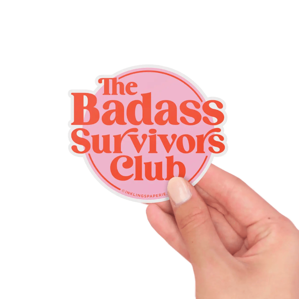 "Badass Survivors Club" Vinyl Sticker - Shopsweetluluss