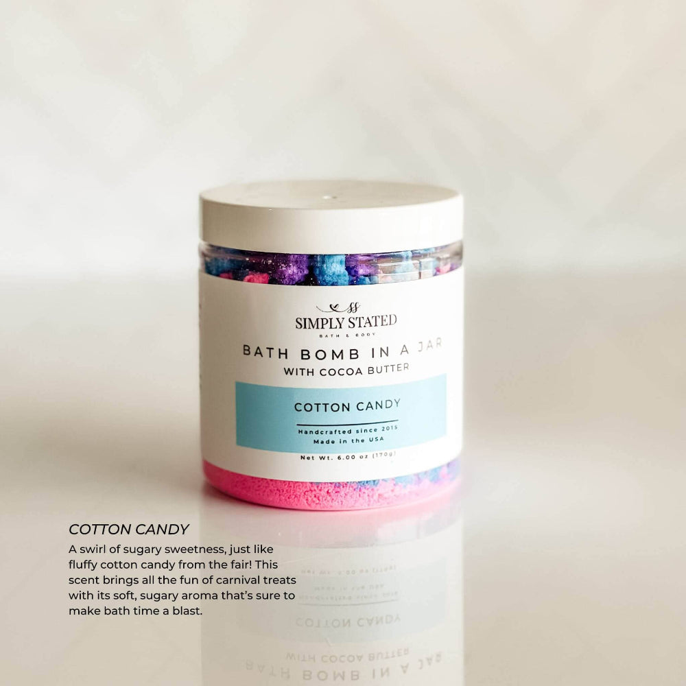 Bath Bomb in a Jar: Cotton Candy, Shopsweetluluss