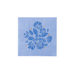 Belle Blue Elegant Floral Cocktail Napkins, Shopsweetluluss