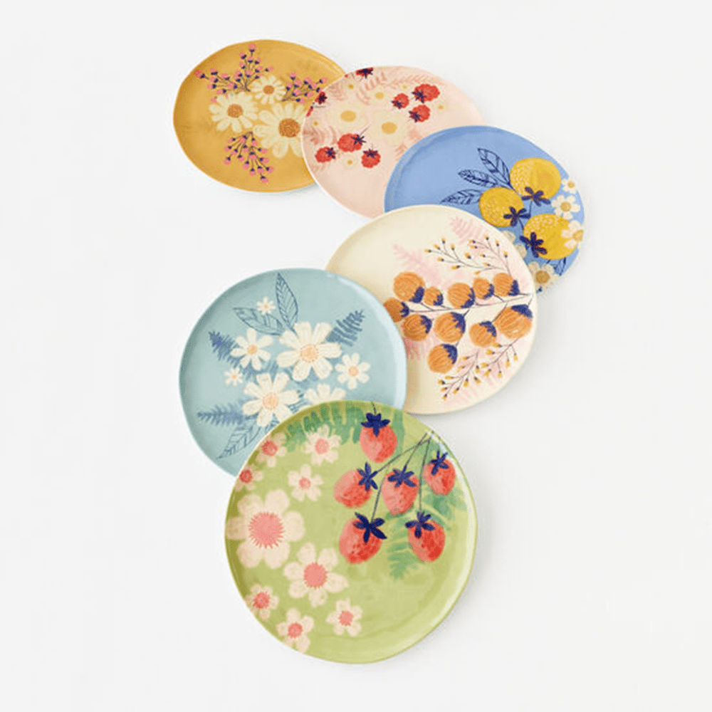 Berries & Florals Large Plate - 6 Style Options, Shopsweetluluss
