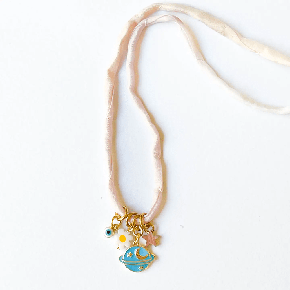 Blue Planet Charm Necklace, Shopsweetluluss