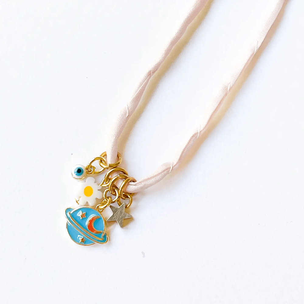 Blue Planet Charm Necklace, Shopsweetluluss