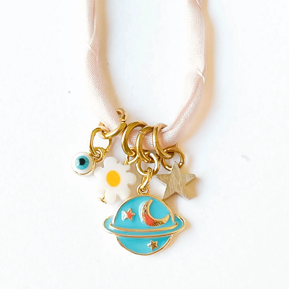 Blue Planet Charm Necklace, Shopsweetluluss