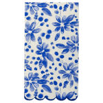Blue Scallop Floral Guest Napkins, Shopsweetluluss