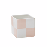 Blushed Urban Square Pot, Checkered - 2 Size Options, Shopsweetluluss