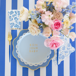 "Bonjour Baby" Sky Blue Small Plates, Shopsweetluluss
