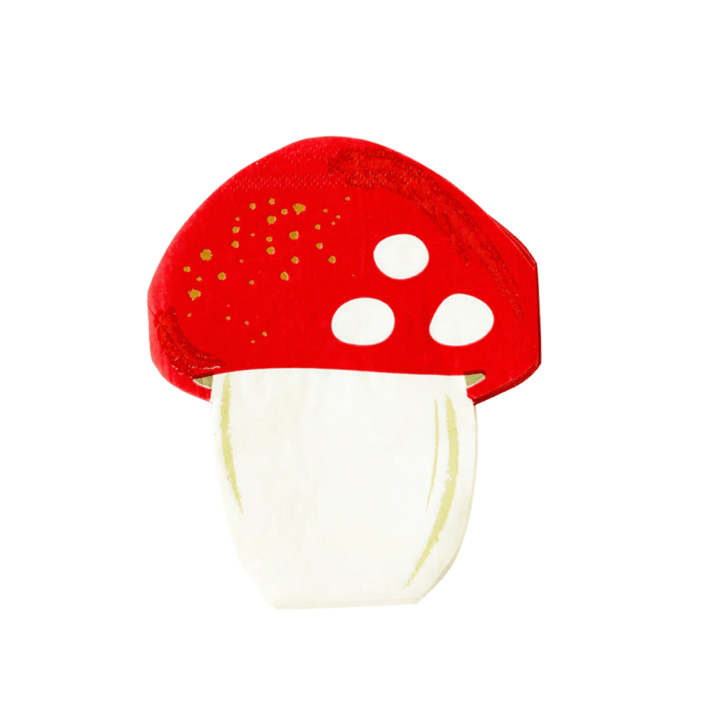 Botanical Mushroom Shaped Napkins, Shopsweetluluss