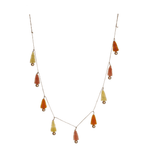 Sisal Bottle Brush Tree Garland w/ Gold Balls & Jute Cord, Shopsweetluluss