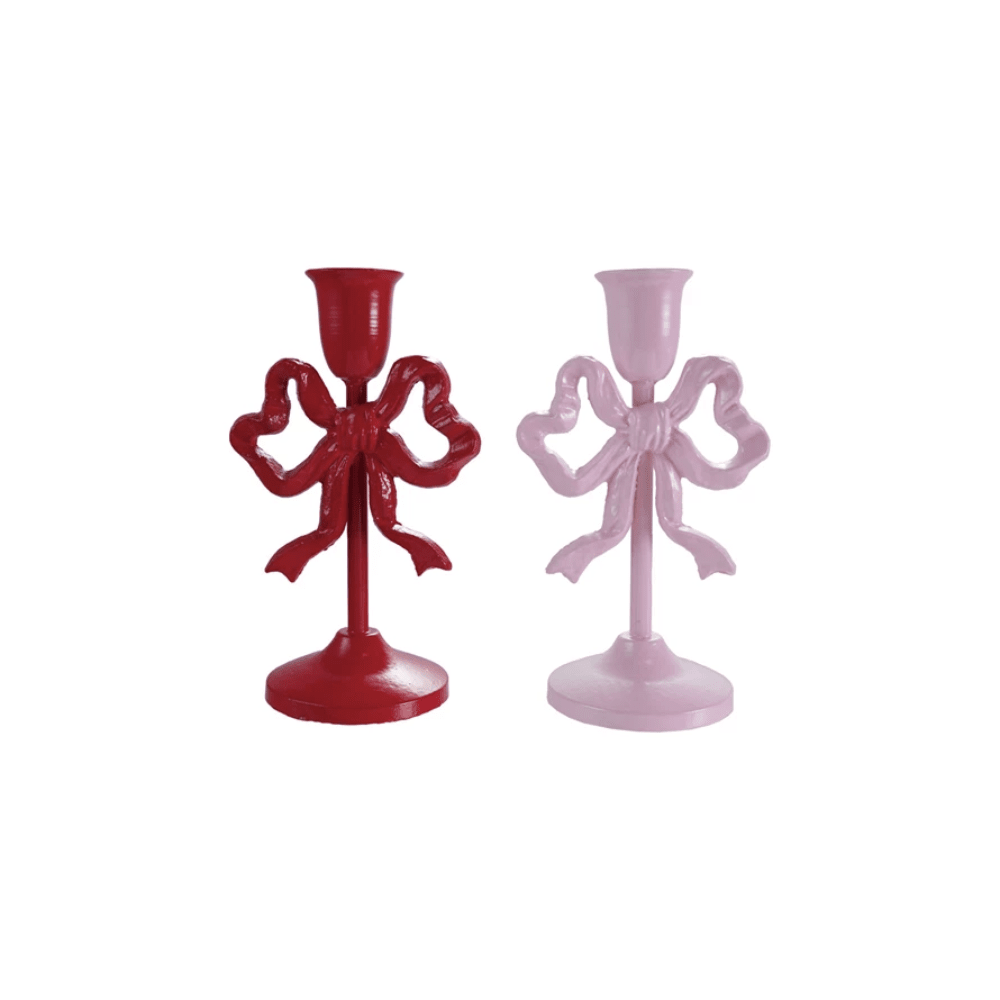 8" Bow Taper Holder - 2 Color Options, Shopsweetluluss