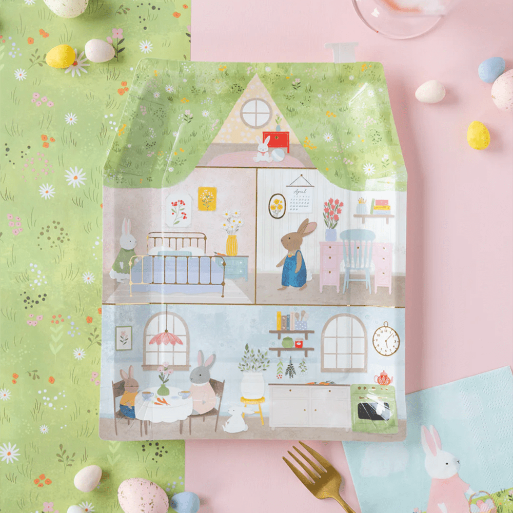 Bunny Cottage Table Runner, Shopsweetluluss