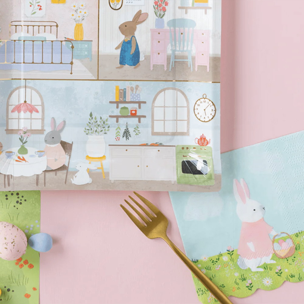 Bunny Cottage Small Napkins, Shopsweetluluss