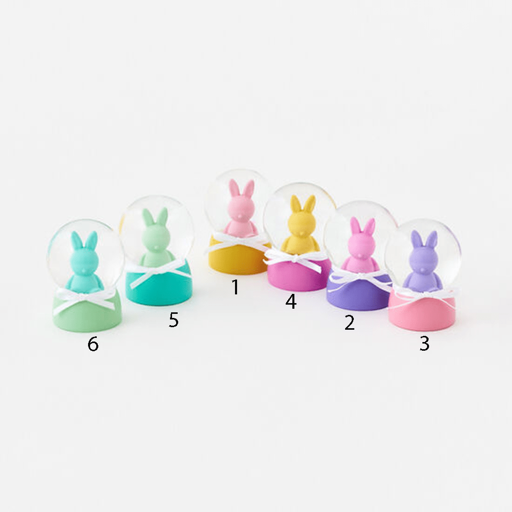 Bunny Waterglobe - 6 Color Options, Shopsweetluluss