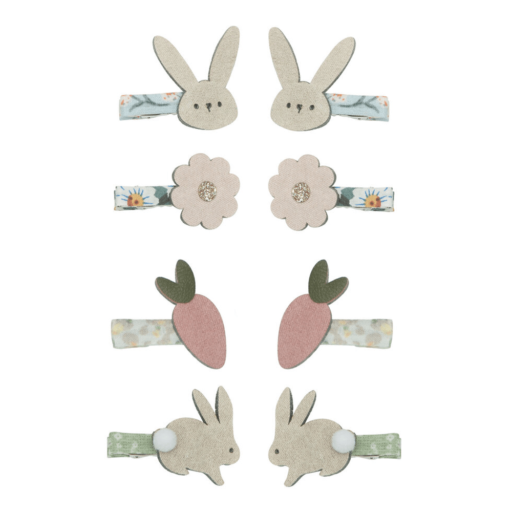 Bunny & Flower Mini Clip Set, Shopsweetluluss
