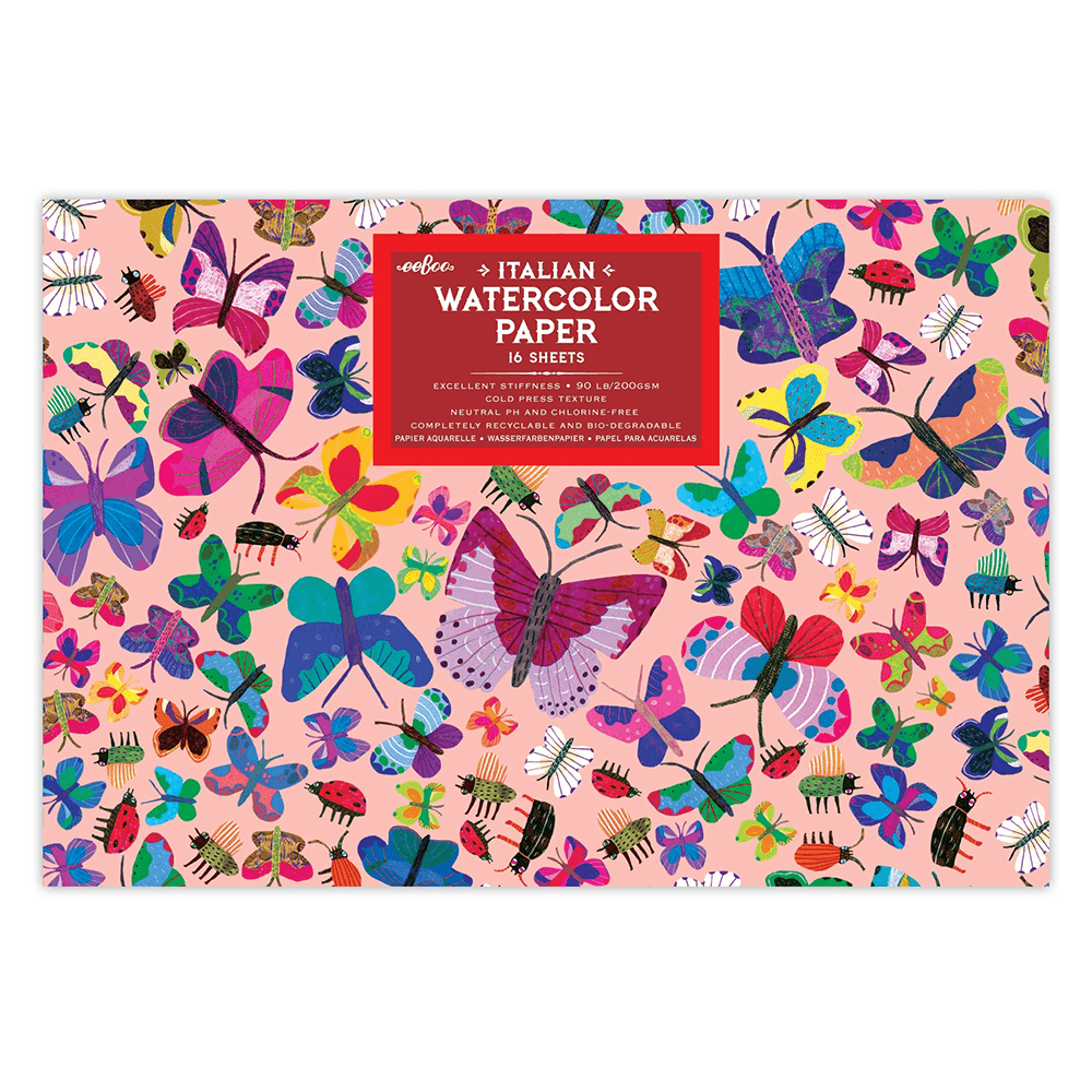 Butterflies Watercolor Pad, Shopsweetluluss