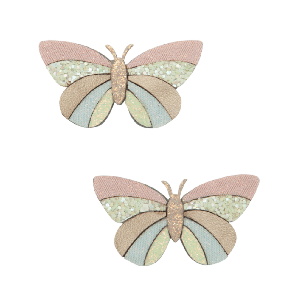 Striped Butterfly Hair Clip Set, Shopsweetluluss
