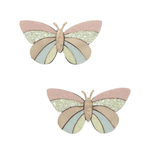 Striped Butterfly Hair Clip Set, Shopsweetluluss