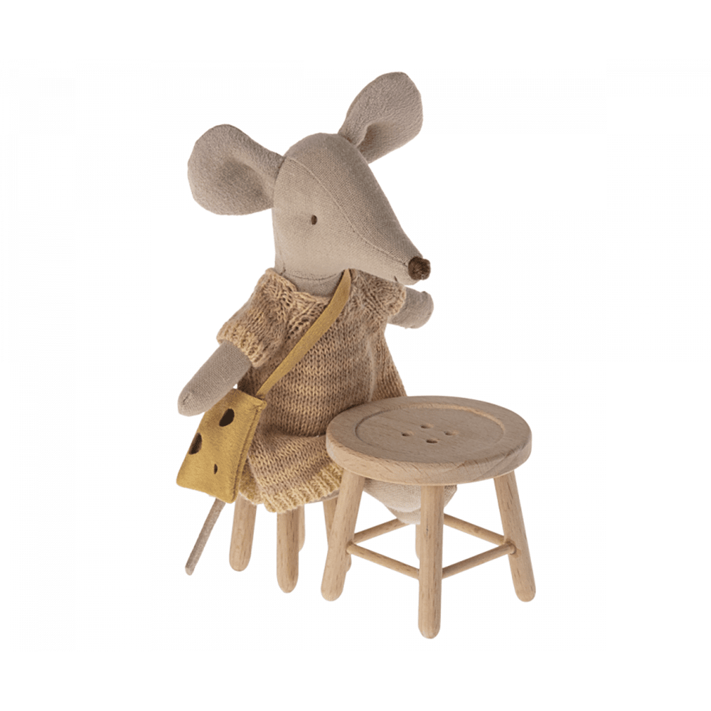 Button Table & Stool Set for Maileg Mice, Shopsweetluluss