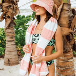 Cabana Striped Towel - Pink, Shopsweetluluss